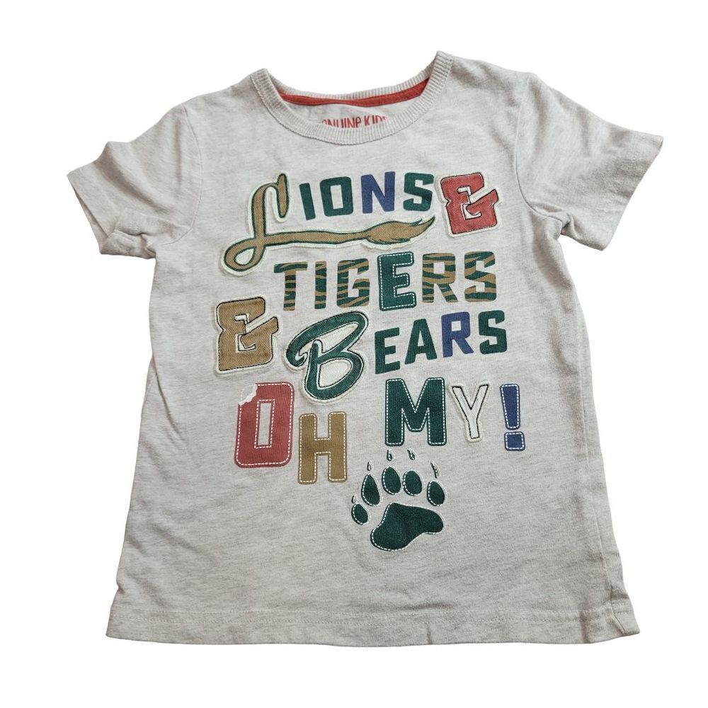 Oshkosh Lion Tiger beae shirt 5T